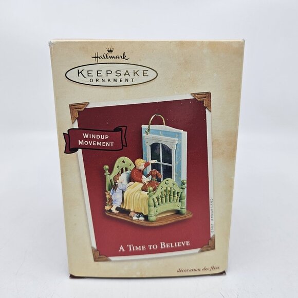 Vintage Hallmark A Time To Believe Christmas Tree Ornament Windup Movement 2002 - Picture 9 of 14